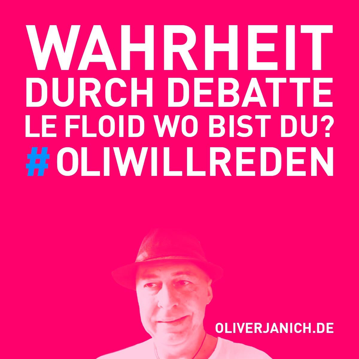 #OliWillReden Klimadebatte Oliver Janich Klimawandel #Rezo Propaganda Meinungsfreiheit LeFloid
