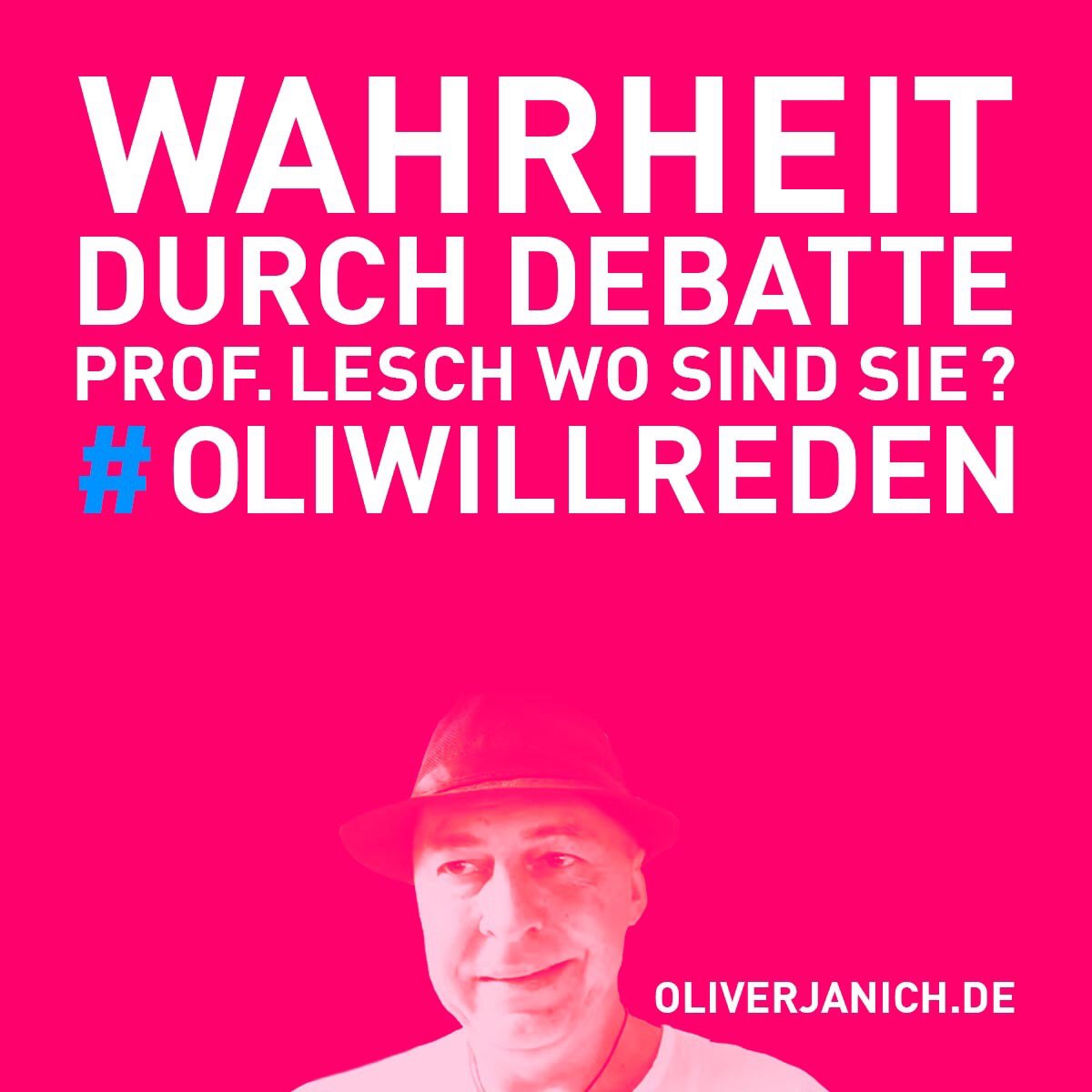 #OliWillReden Klimadebatte Oliver Janich Klimawandel #Rezo Prof. Lesch  Terra X Lesch & Co